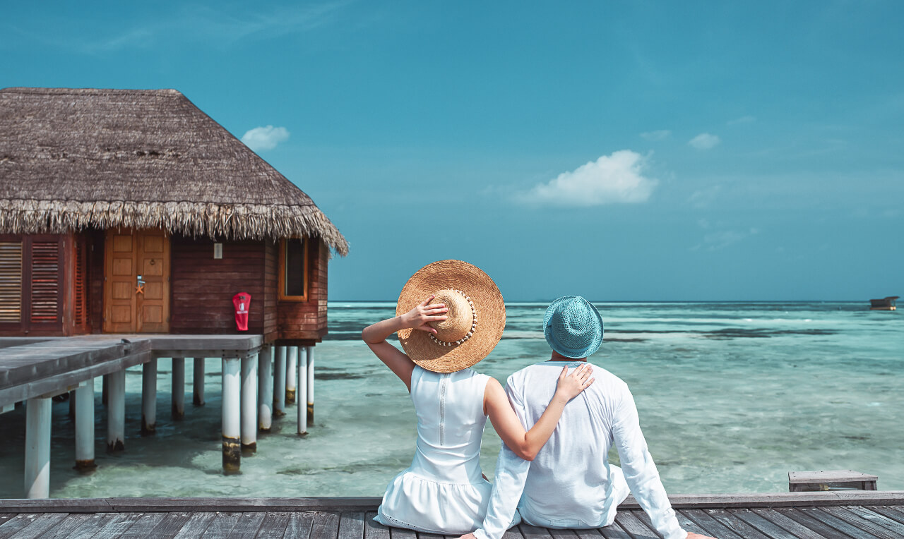 ⾺爾代夫度蜜月