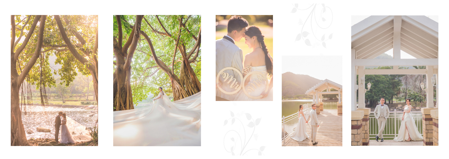 （Ocean Wedding 香港迪士尼樂園旁的迪欣湖婚紗攝影作）